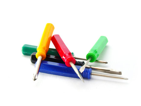 screw driver different size and colorの写真素材