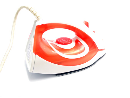iron on a white backgroundの写真素材