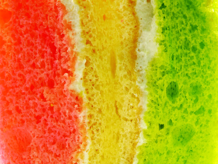 chiffon sponge cake close upの写真素材