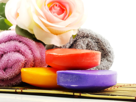 soap for clean and health skin care with vitamin from naturalの写真素材