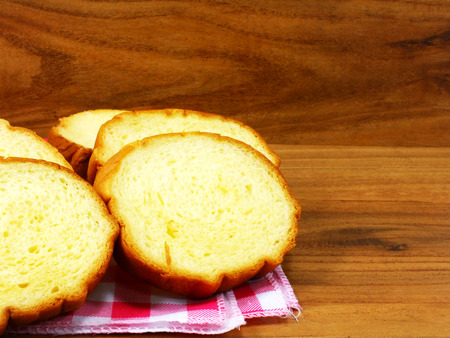freshly baked loaf of yellow potato breadの写真素材