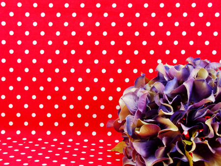 beautiful hydrangea artificial flower bouquetの写真素材