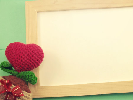 blank wooden frame background vintage filter color