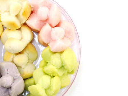 thai flower shortbread cookies