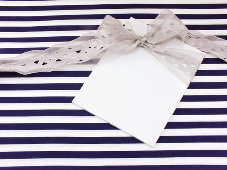 blank white greeting cardの写真素材