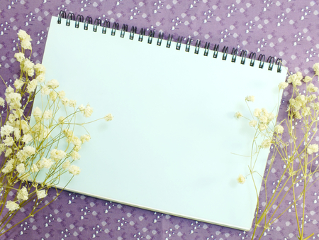 stylish mockup with flowers to display your artworksの写真素材