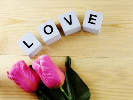 valentine s day background alphabet spell word lovevalentines day background alphabet spell word loveの写真素材
