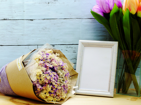 mock up frame home decorの写真素材