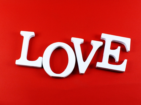 valentine's day background alphabet word love letterの写真素材