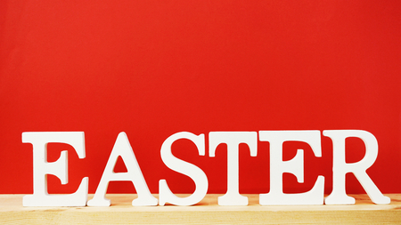 easter alphabet letter with space backgroundの写真素材