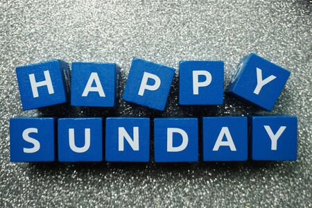 Happy Sunday alphabet letterの写真素材