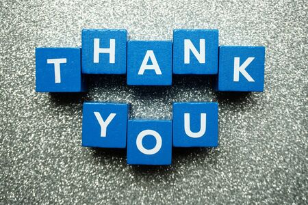 Thank you alphabet letterの写真素材