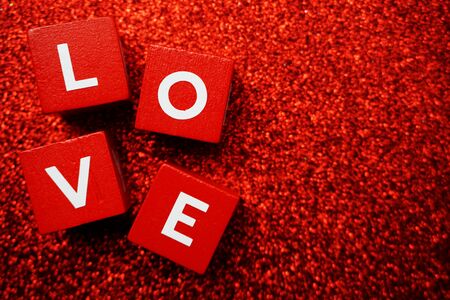 Love alphabet letter Valentine's Day backgroundの写真素材