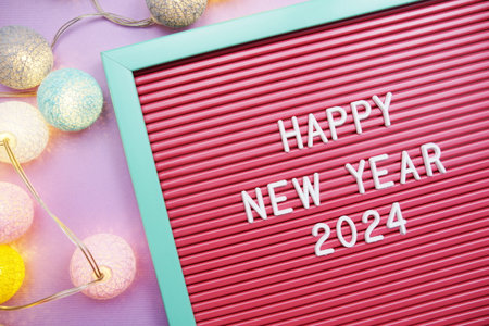 Happy New Year 2024の写真素材