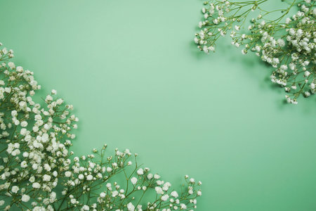 Space for copy background and flower decoration