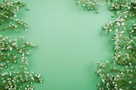 Space for copy background and flower decoration