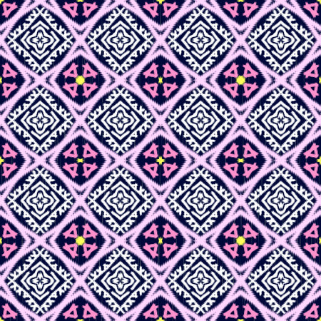 Seamless Ikat ethnic traditional pattern geometric abstract folklore ornament Tribal ethnic...