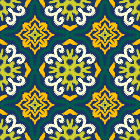 Seamless Ikat ethnic traditional pattern geometric abstract folklore ornament Tribal ethnic illustration backgroundの写真素材