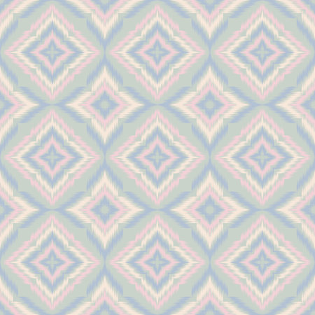 Seamless Ikat ethnic traditional Textile pattern geometric abstract folklore ornament Tribal ethnic illustration background design for print, clothing, scarfの写真素材