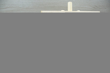 Learning Never Ends text written on chalkboard with easel on wooden backgroundの写真素材