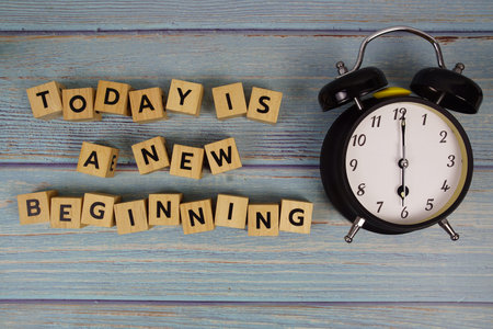 Today is a New Beginning motivational and inspiration quote