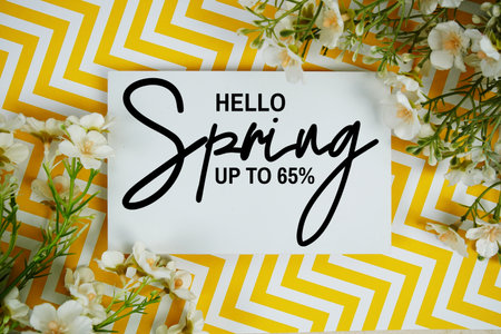 Spring Saleの写真素材