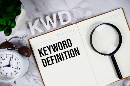 KWD - Kuwaiti Dinar acronym on notepad, Financial concept background