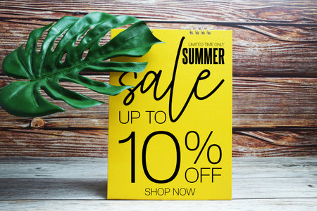 Spring Sale 10% off Promotion Offer Discount Retail Shopping Conceptの写真素材