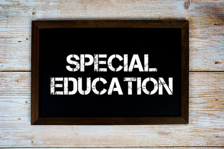 Special Education text on black backgroundの写真素材