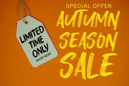 Autumn Sale Special Offer This Weekend Only Shop Nowの写真素材