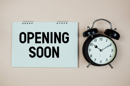 Opening Soonの写真素材