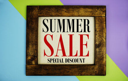 Summer Sale Special Discount promotion and marketing conceptの写真素材