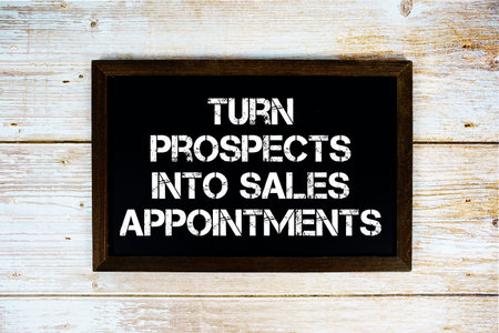 Turn Prospects Into Sales Appointments text on a black background