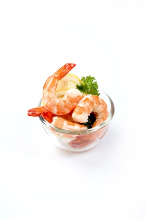 shrimp saladの写真素材