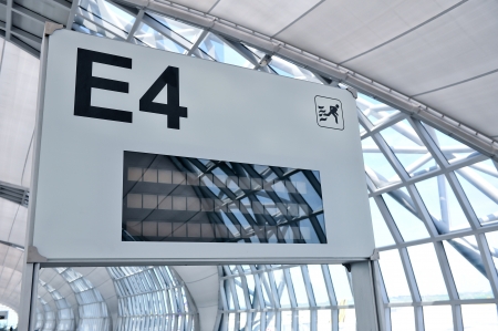 gate in airport の写真素材