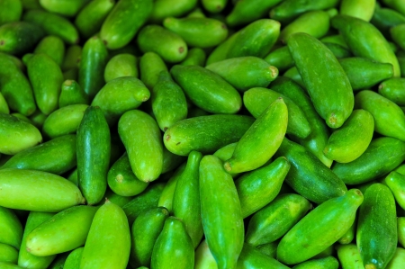 Cucumbers bunched together For Sale At Market good as a backgroundの写真素材