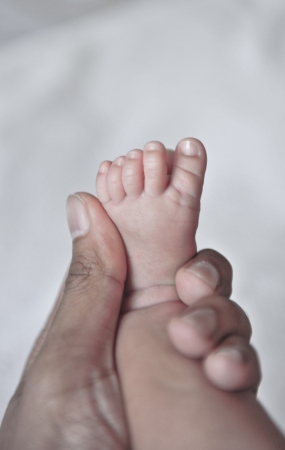 Photo of baby footの写真素材