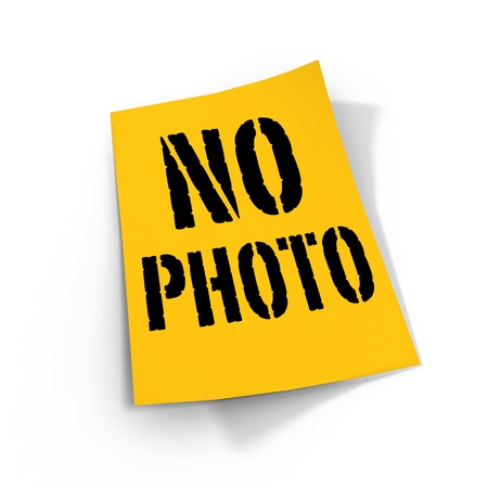 no photo sign vintage style の写真素材
