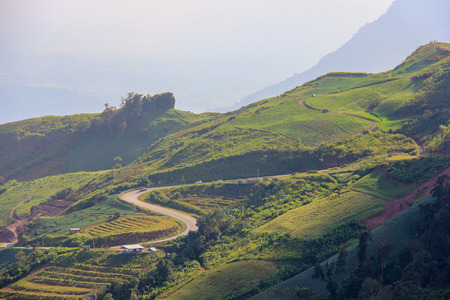 Mountain roadの写真素材