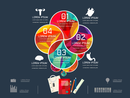 circle for infographicのイラスト素材