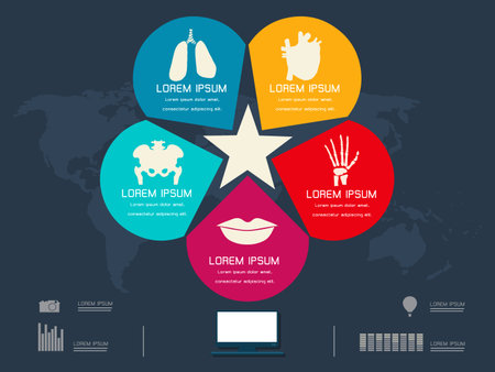 circle for infographicのイラスト素材