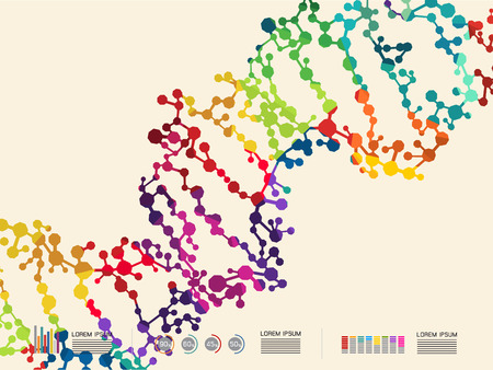 illustration of DNA signのイラスト素材