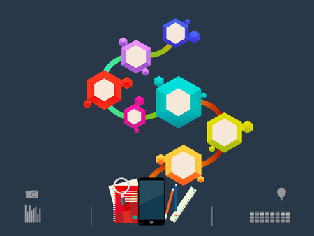 illustration of colorful circleのイラスト素材