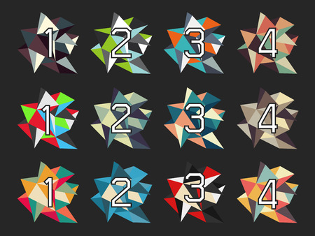 illustration of infographic optionsのイラスト素材