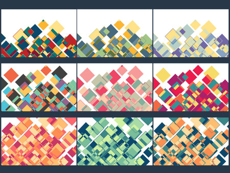 abstract background setのイラスト素材