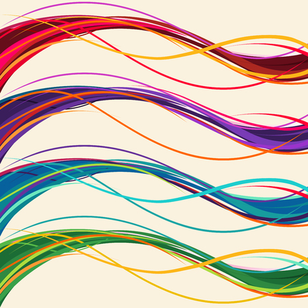 Abstract wave  Multicolored Backgroundのイラスト素材