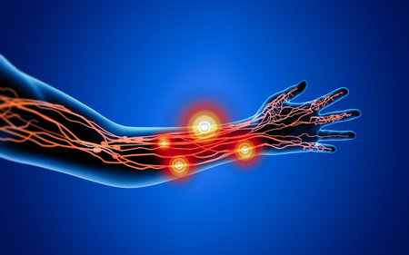 orange  lymphatic system - front viewの写真素材