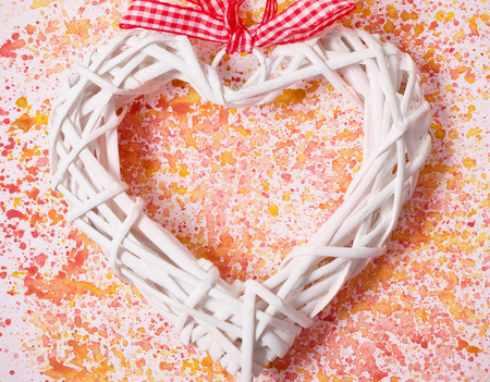 Valentine's day background with heartsの写真素材