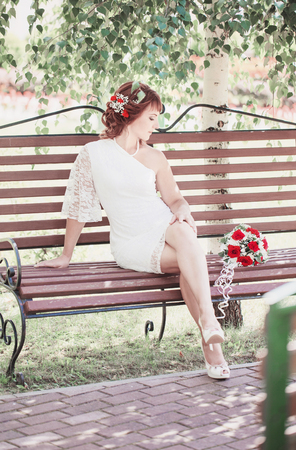 portrait of beautiful brideの写真素材