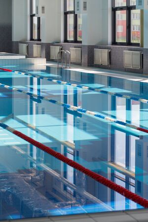 the swimming pool interiorの写真素材